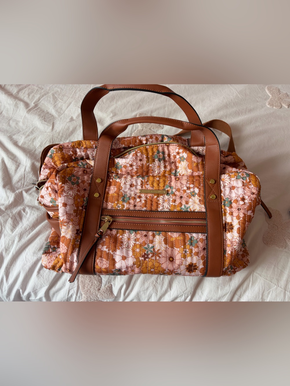 Poppy & Peonies Floral Weekender